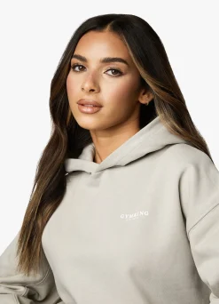 Hoodies<Gym King Established Relaxed Fit Hood Dusky Sage
