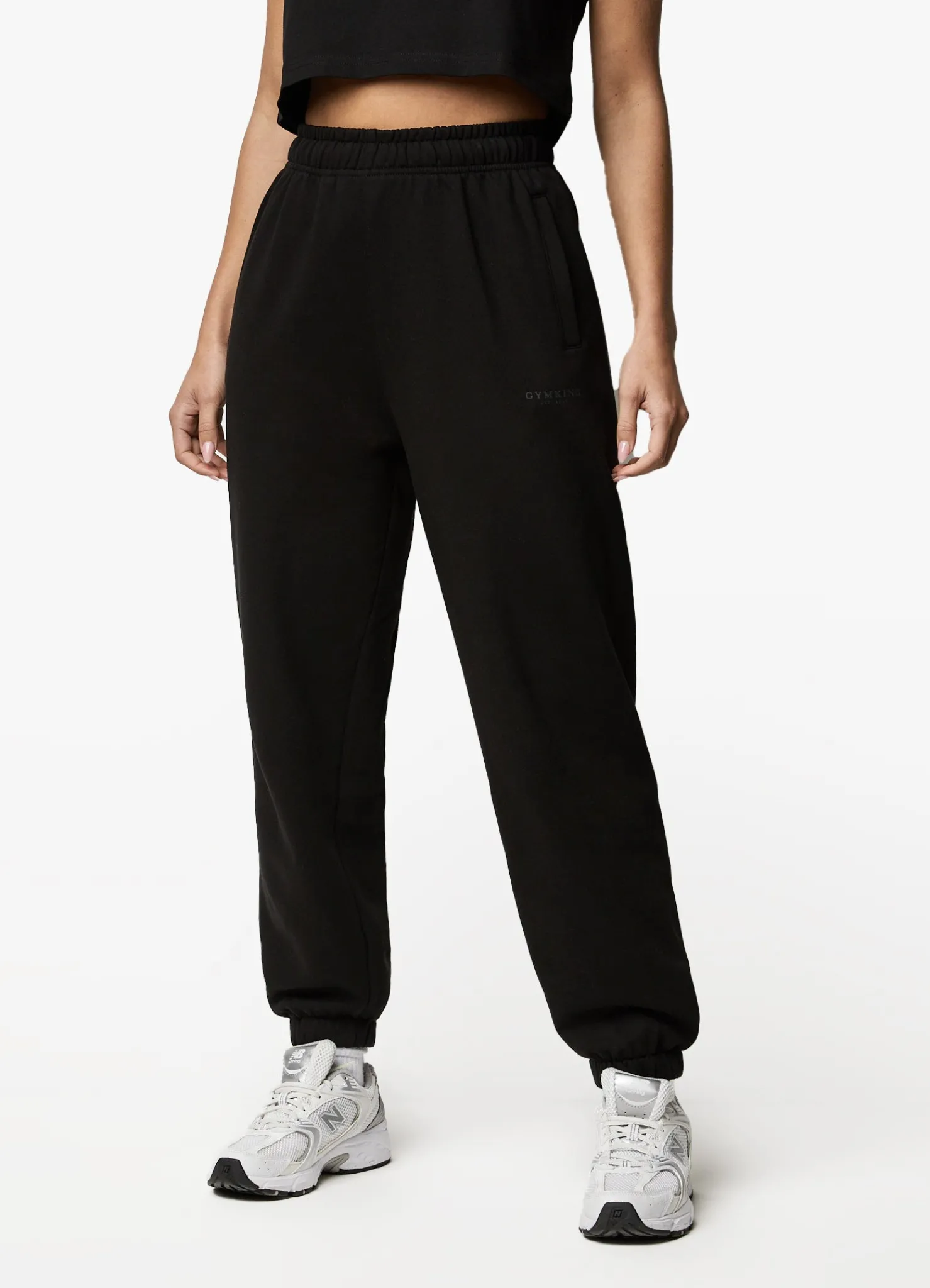Joggers<Gym King Established Relaxed Fit Jogger Black