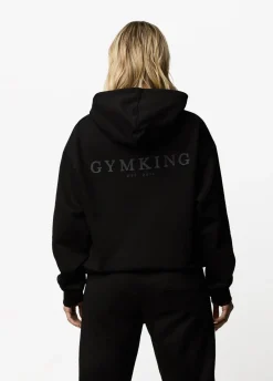 Hoodies<Gym King Established Relaxed Fit Hood Black