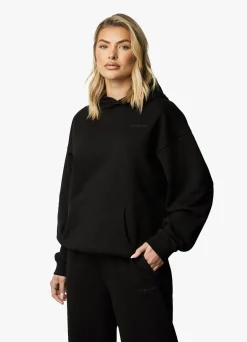 Hoodies<Gym King Established Relaxed Fit Hood Black