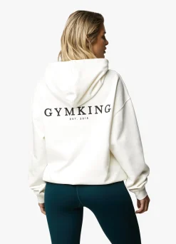 Hoodies<Gym King Established Relaxed Fit Hood Cream