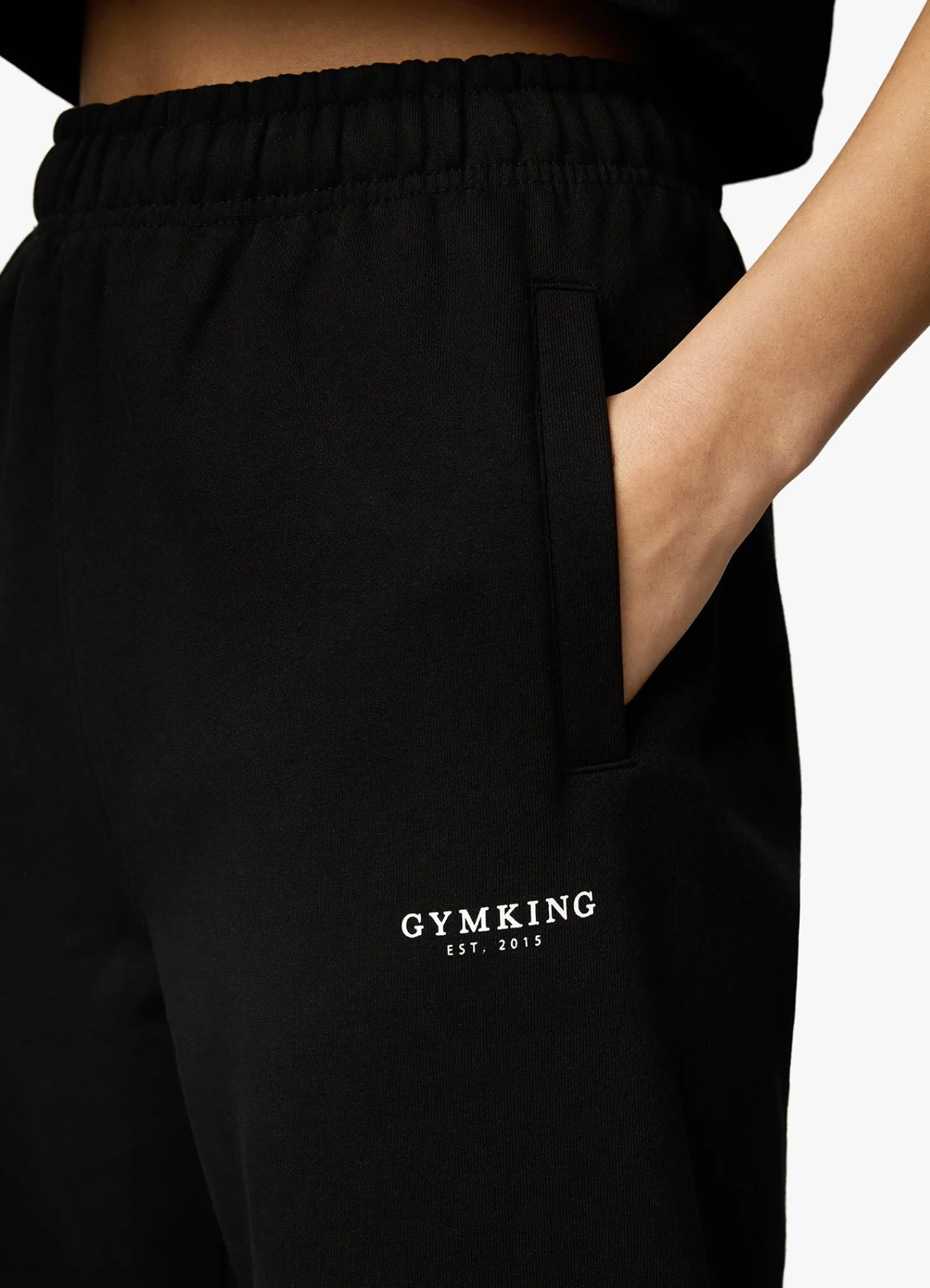 Tracksuits<Gym King Established Relaxed Tracksuit Black/White