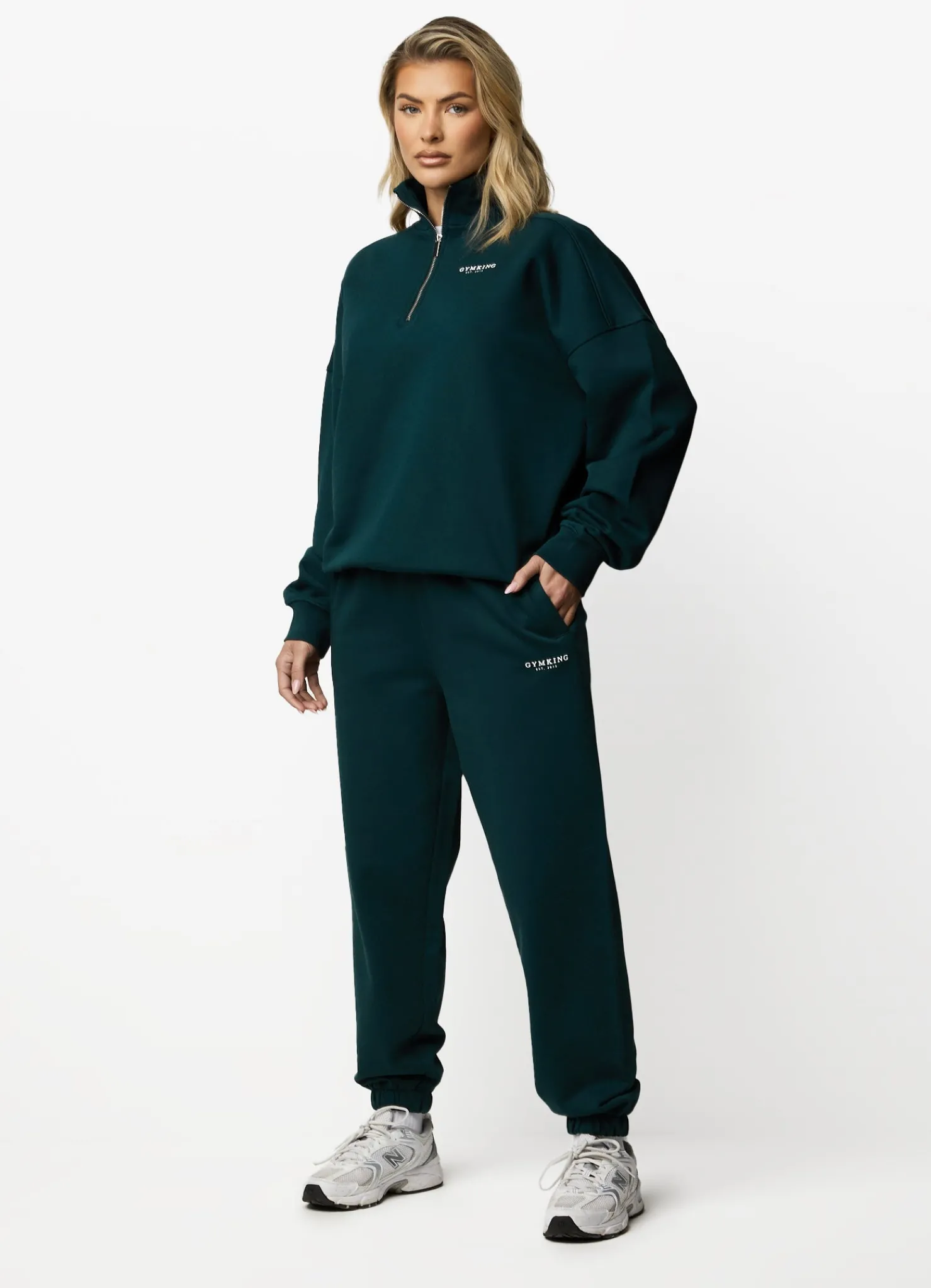 Joggers<Gym King Established Relaxed Fit Jogger Pine Green