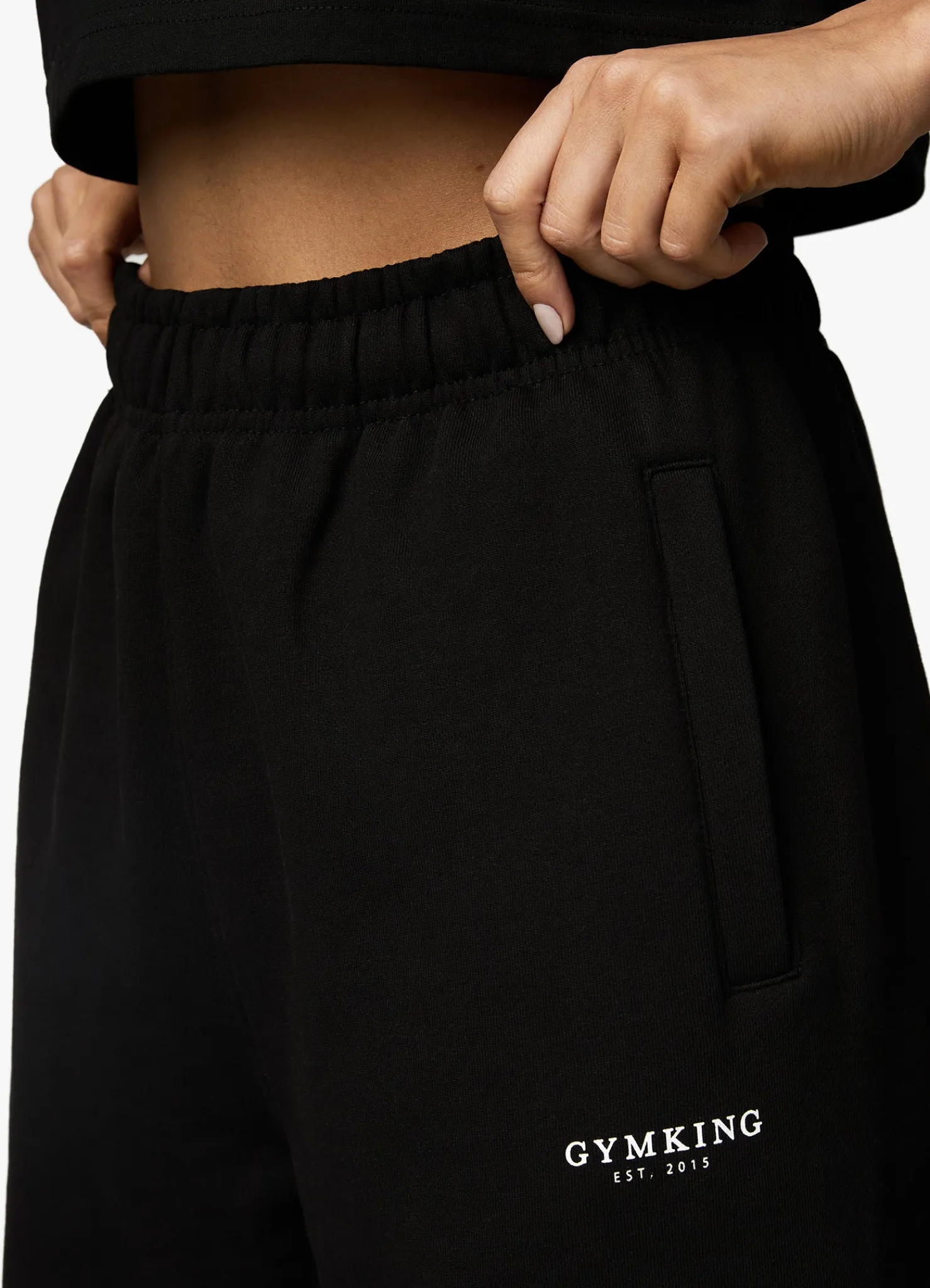 Tracksuits<Gym King Established Relaxed Tracksuit Black/White