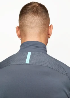 Gymwear<Gym King Flex 1/4 Zip Funnel Dark Grey