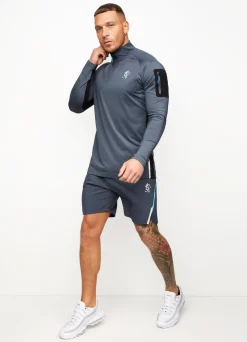Gymwear<Gym King Flex 1/4 Zip Funnel Dark Grey