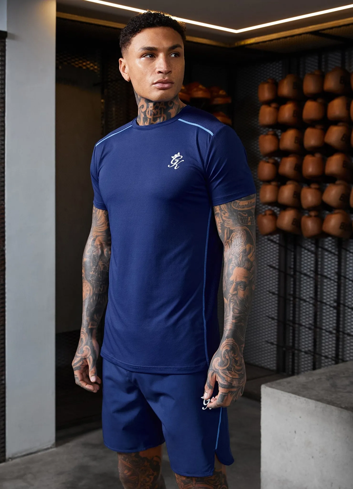 T-Shirts<Gym King Flex Tee Galaxy Blue