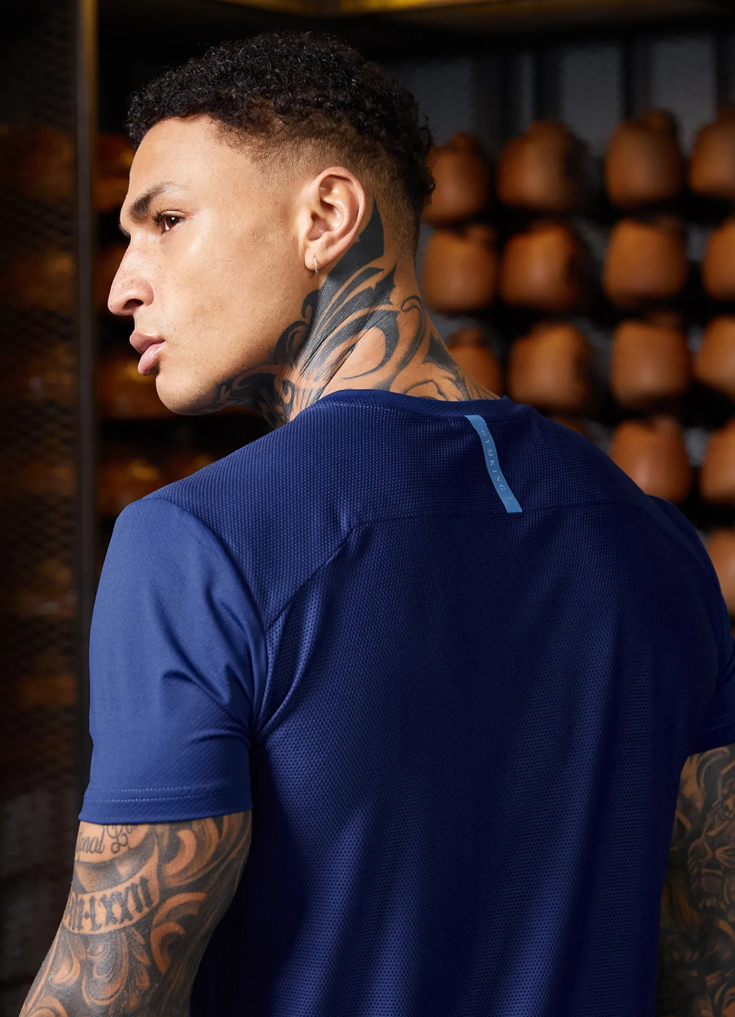 T-Shirts<Gym King Flex Tee Galaxy Blue