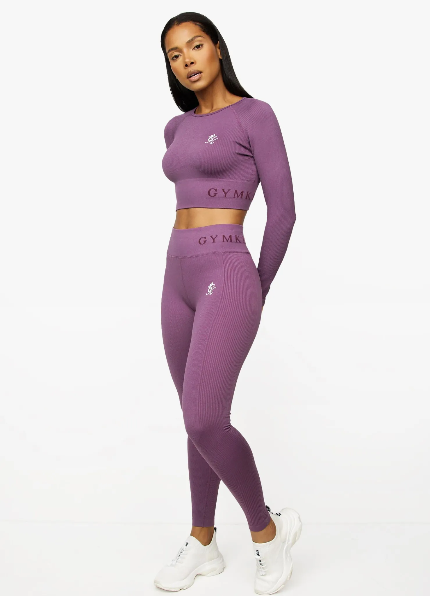 Gymwear<Gym King Formation Long Sleeve Crop Top Berry