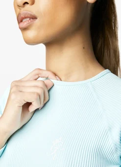 Gymwear<Gym King Formation Ls Crop Tee Aqua Sky
