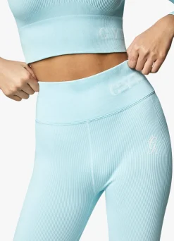 Tops & T-Shirts<Gym King Formation Ls Crop Tee Aqua Sky