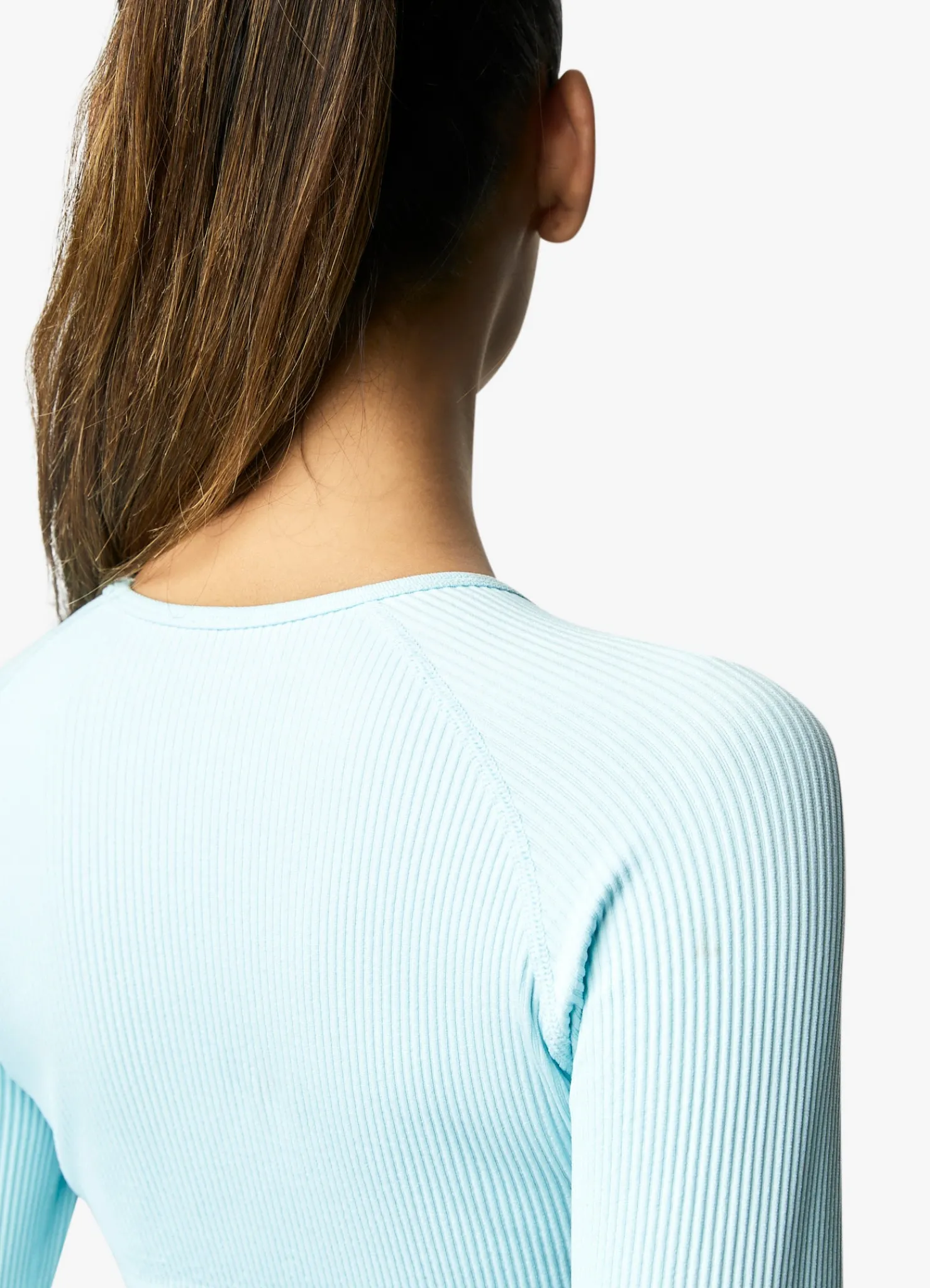 Gymwear<Gym King Formation Ls Crop Tee Aqua Sky