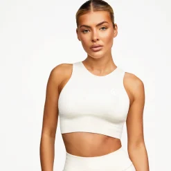 Sports Bras<Gym King Formation Seamless Rib Bra Cream