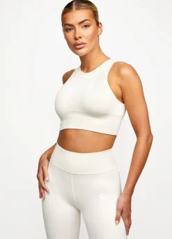 Gymwear<Gym King Formation Seamless Rib Bra Cream