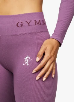 Leggings<Gym King Formation Seamless Rib Leggings Berry