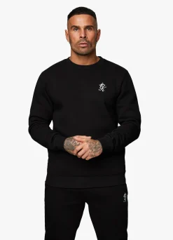 Tracksuits<Gym King Fundamental Crew Tracksuit Black