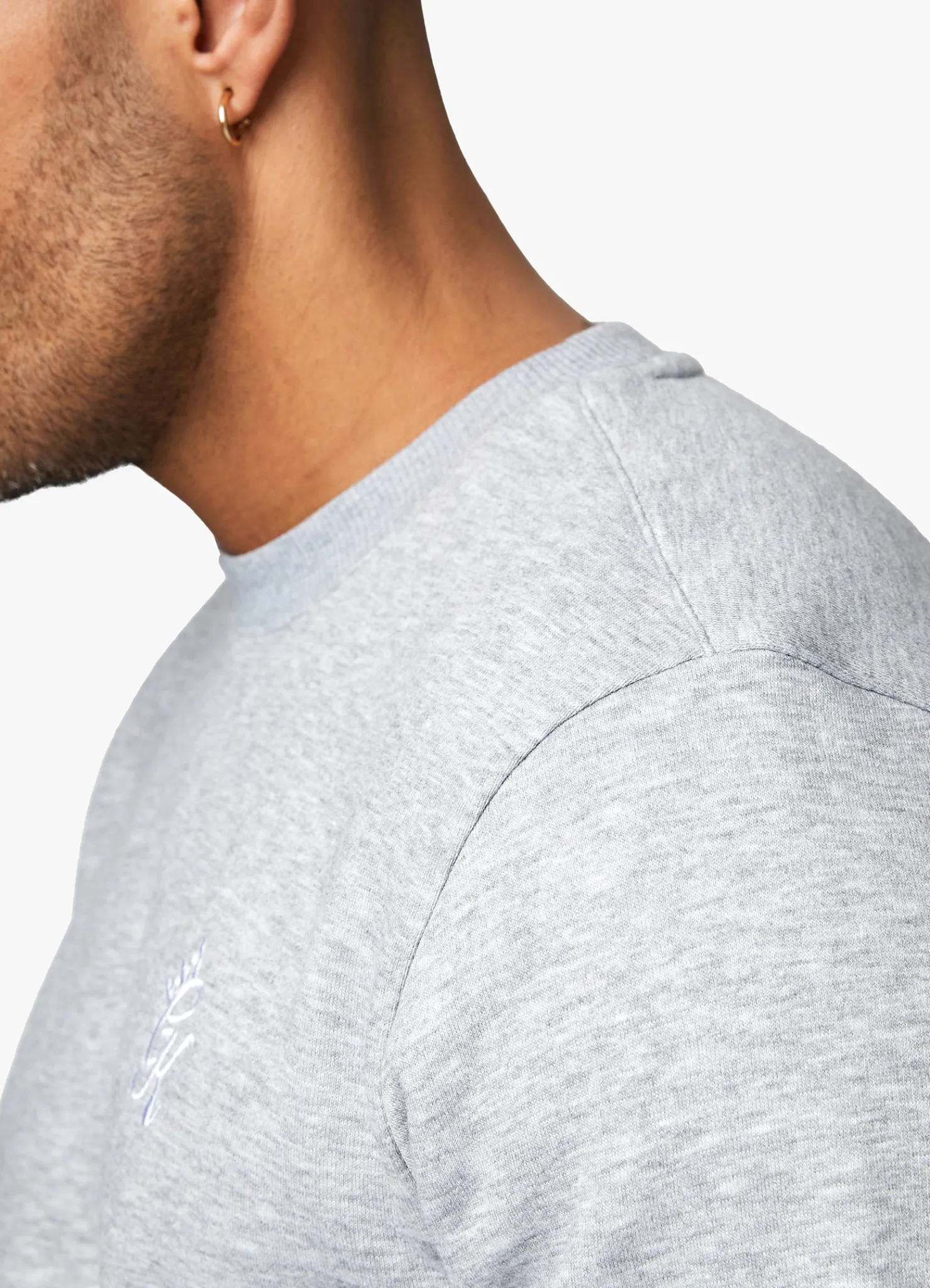 Tracksuits<Gym King Fundamental Crew Tracksuit Grey Marl