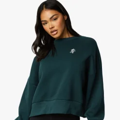 Sweatshirts<Gym King Fundamental Fleece Crew Pine Green