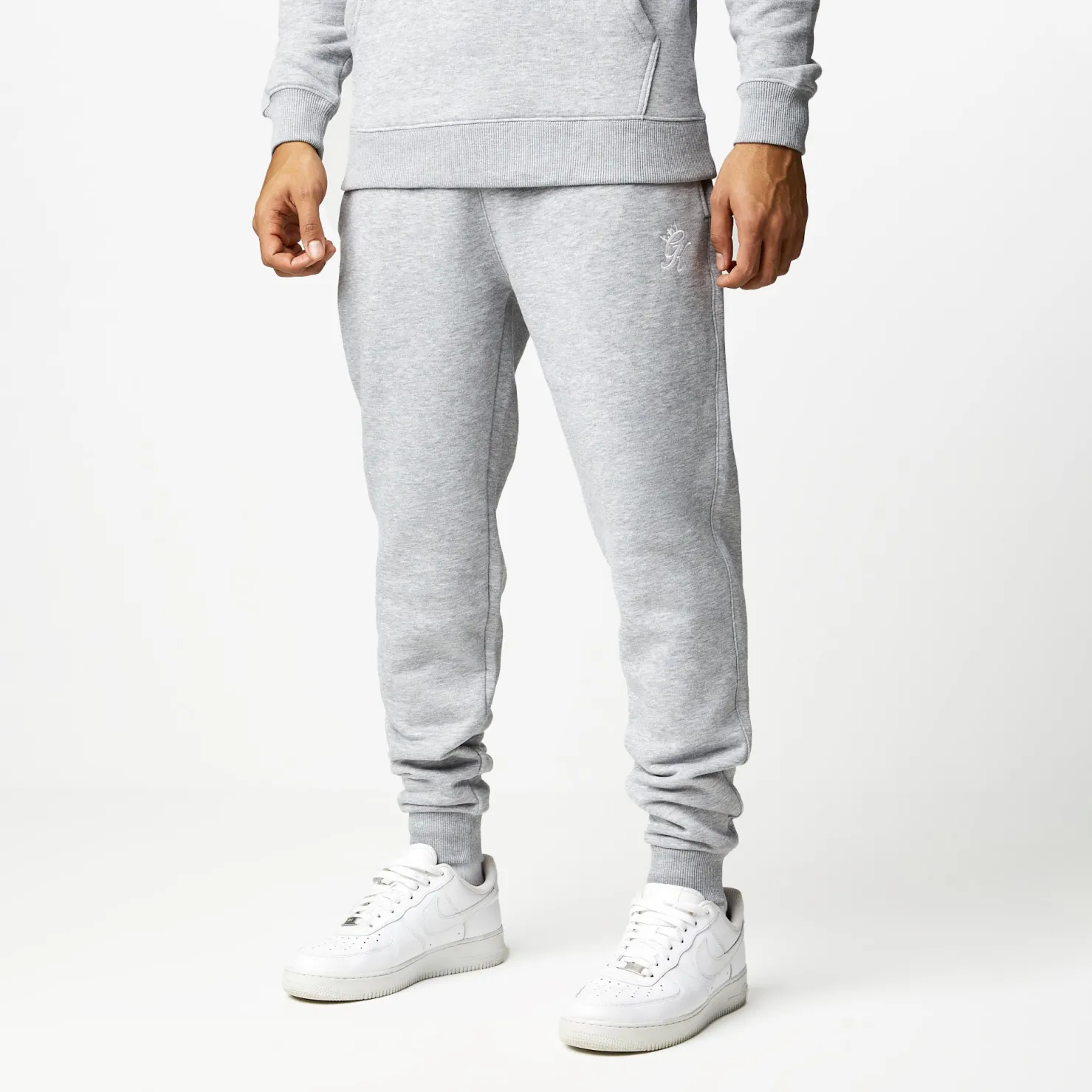 Tracksuit Bottoms<Gym King Fundamental Fleece Jogger Grey Marl