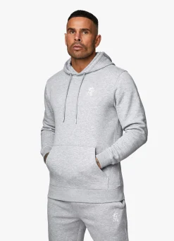 Twin Sets<Gym King Fundamental Fleece Hood Grey Marl