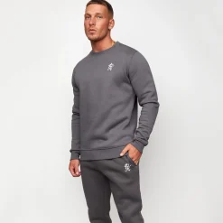 Sweatshirts & Hoodies<Gym King Fundamental Fleece Crew Dark Grey