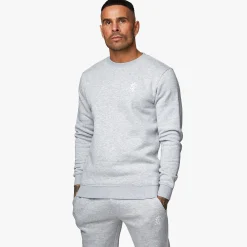 Sweatshirts & Hoodies<Gym King Fundamental Fleece Sweatshirt Grey Marl