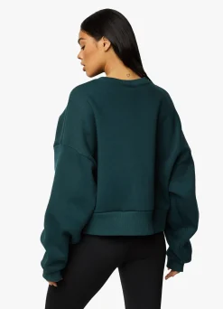 Sweatshirts<Gym King Fundamental Fleece Crew Pine Green