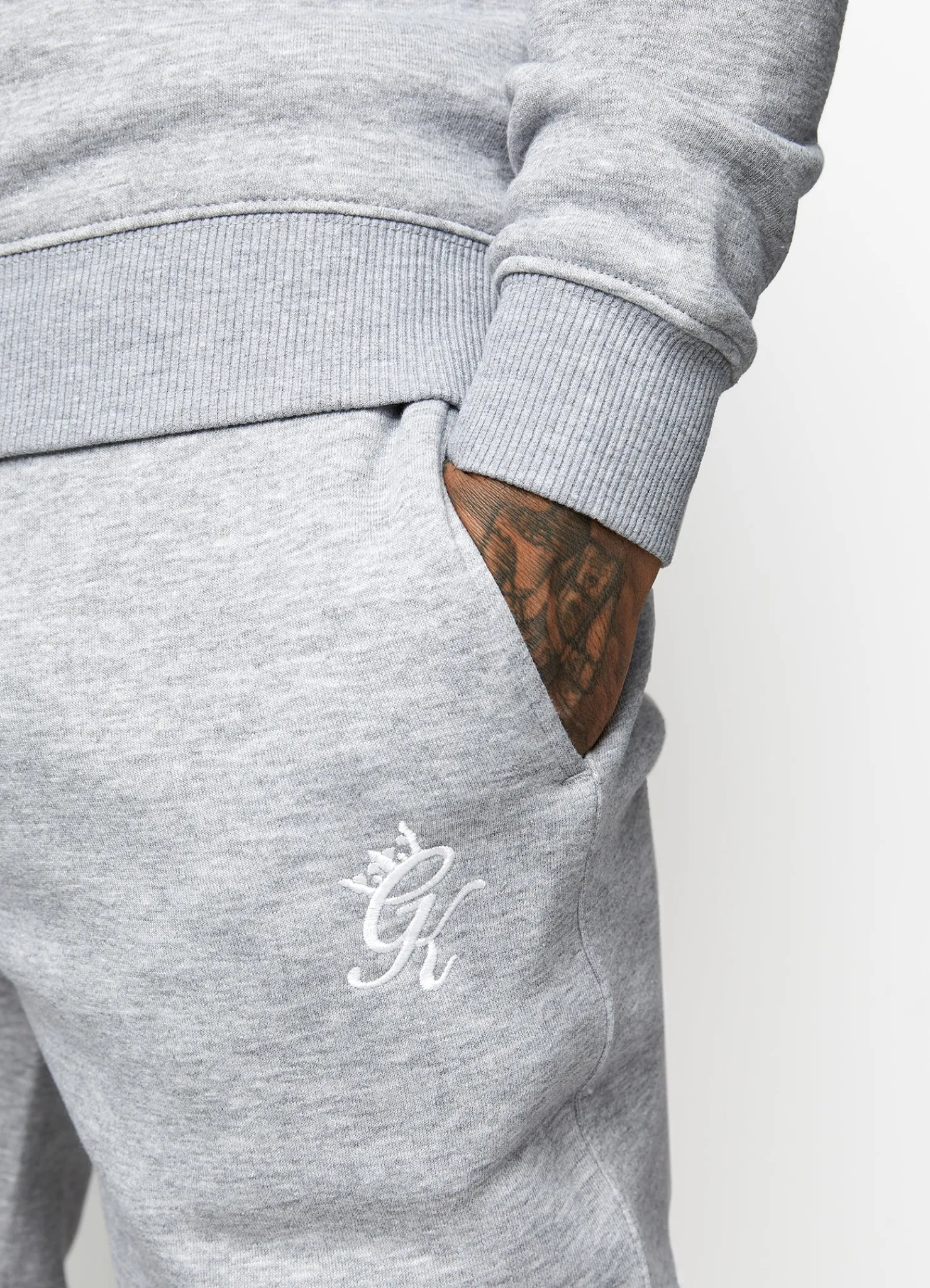 Tracksuit Bottoms<Gym King Fundamental Fleece Jogger Grey Marl