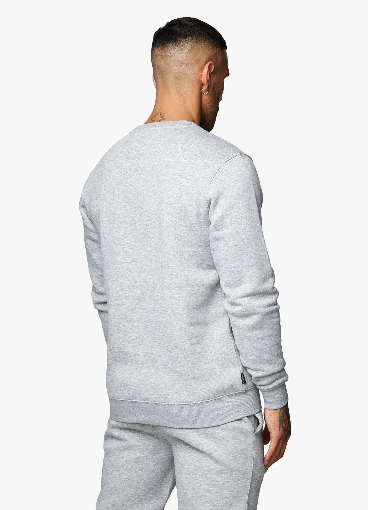 Twin Sets<Gym King Fundamental Fleece Sweatshirt Grey Marl