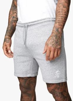 Shorts<Gym King Fundamental Fleece Short Grey Marl
