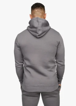 Sweatshirts & Hoodies<Gym King Fundamental Fleece Hood Dark Grey