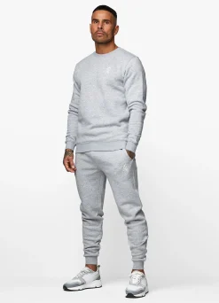Tracksuit Bottoms<Gym King Fundamental Fleece Jogger Grey Marl