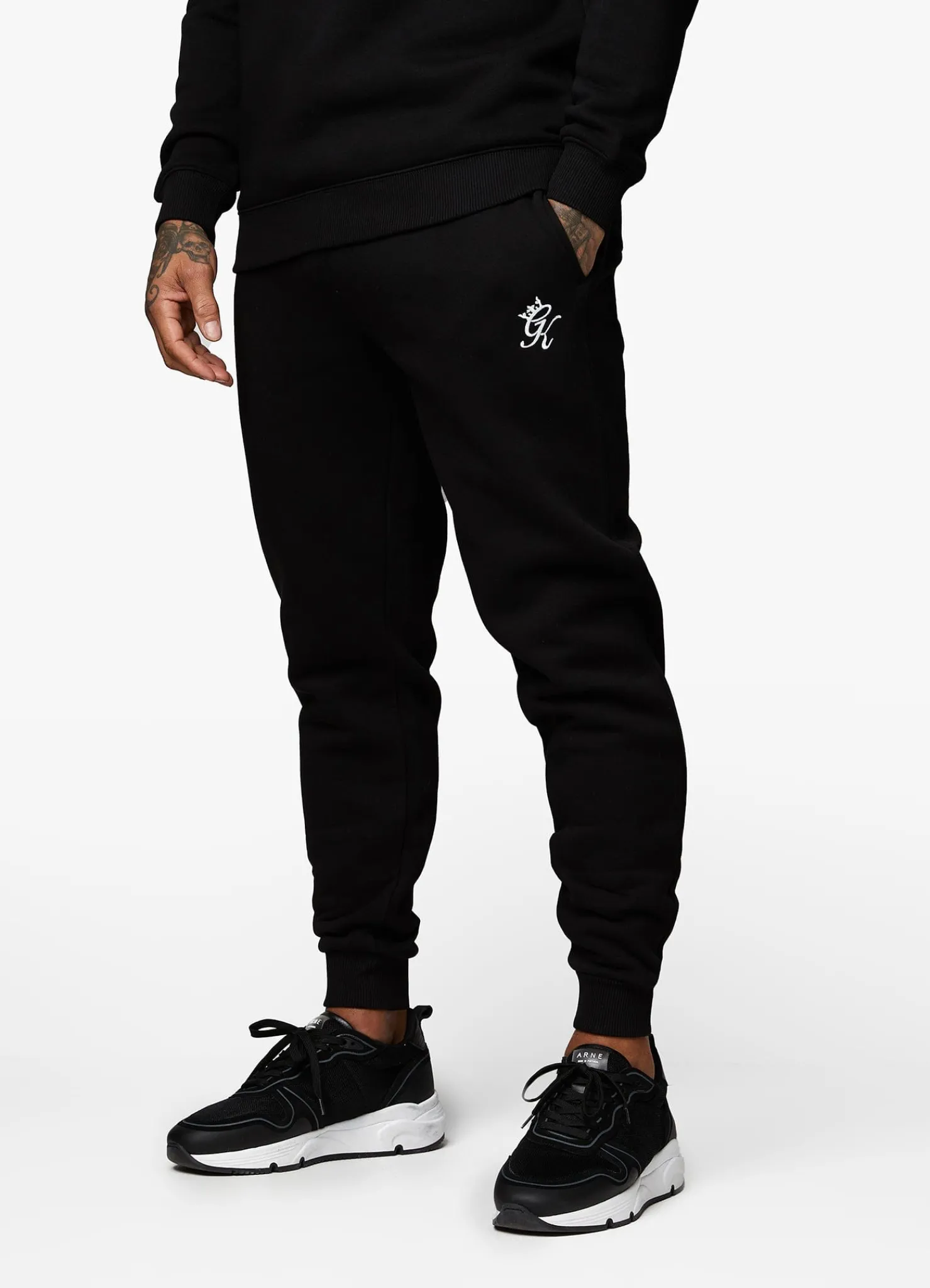 Tracksuits<Gym King Fundamental Fleece Hood Tracksuit Black