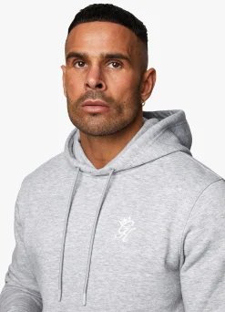 Twin Sets<Gym King Fundamental Fleece Hood Grey Marl