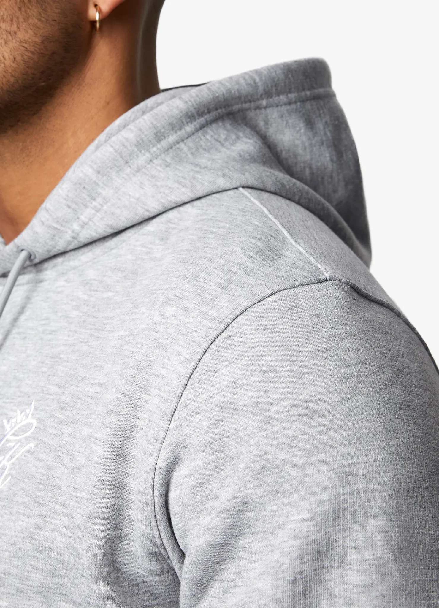 Twin Sets<Gym King Fundamental Fleece Hood Grey Marl