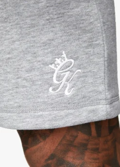 Shorts<Gym King Fundamental Fleece Short Grey Marl
