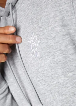 Sweatshirts & Hoodies<Gym King Fundamental Fleece Hood Grey Marl