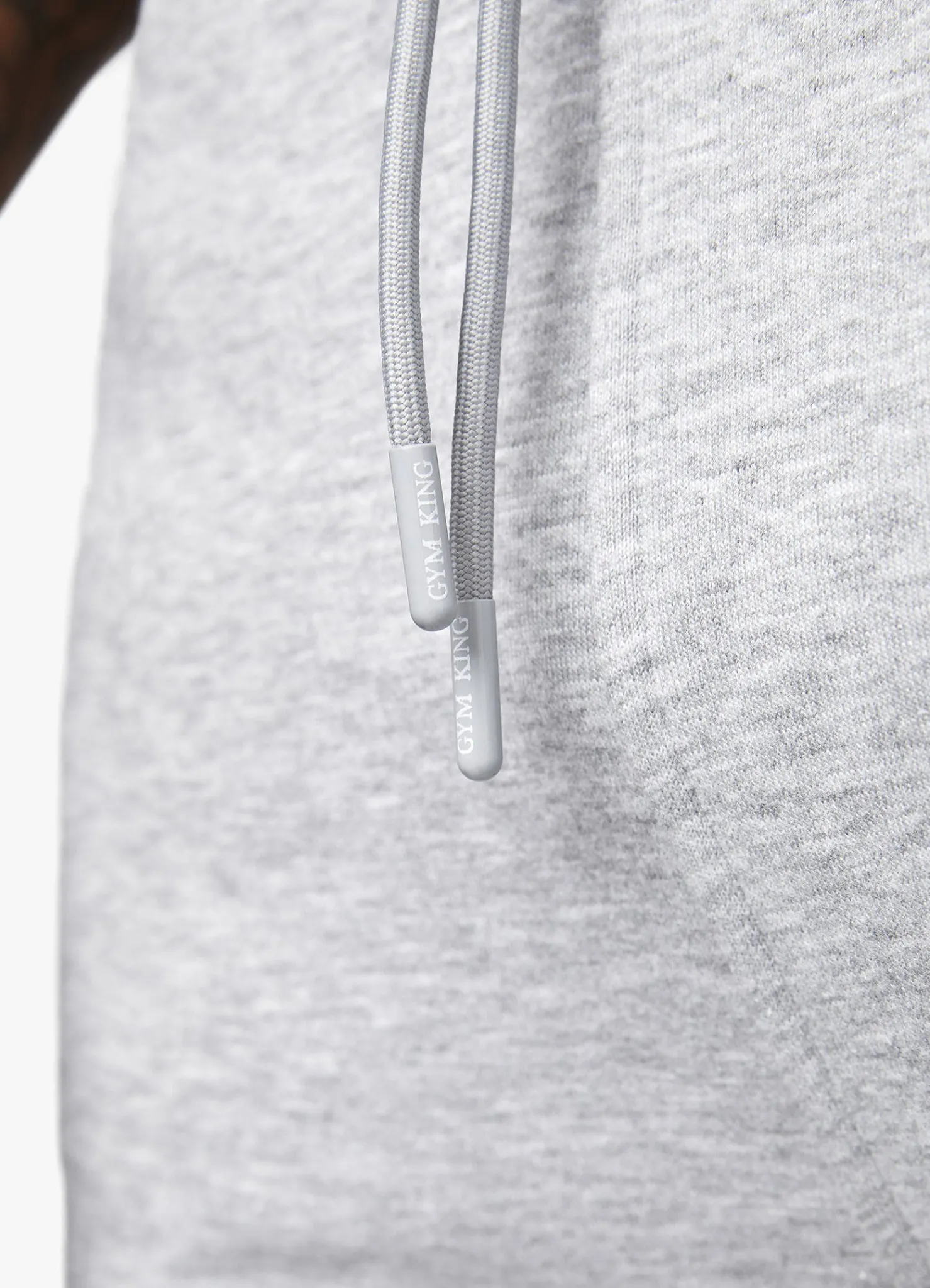 Shorts<Gym King Fundamental Fleece Short Grey Marl