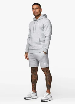 Twin Sets<Gym King Fundamental Fleece Short Grey Marl