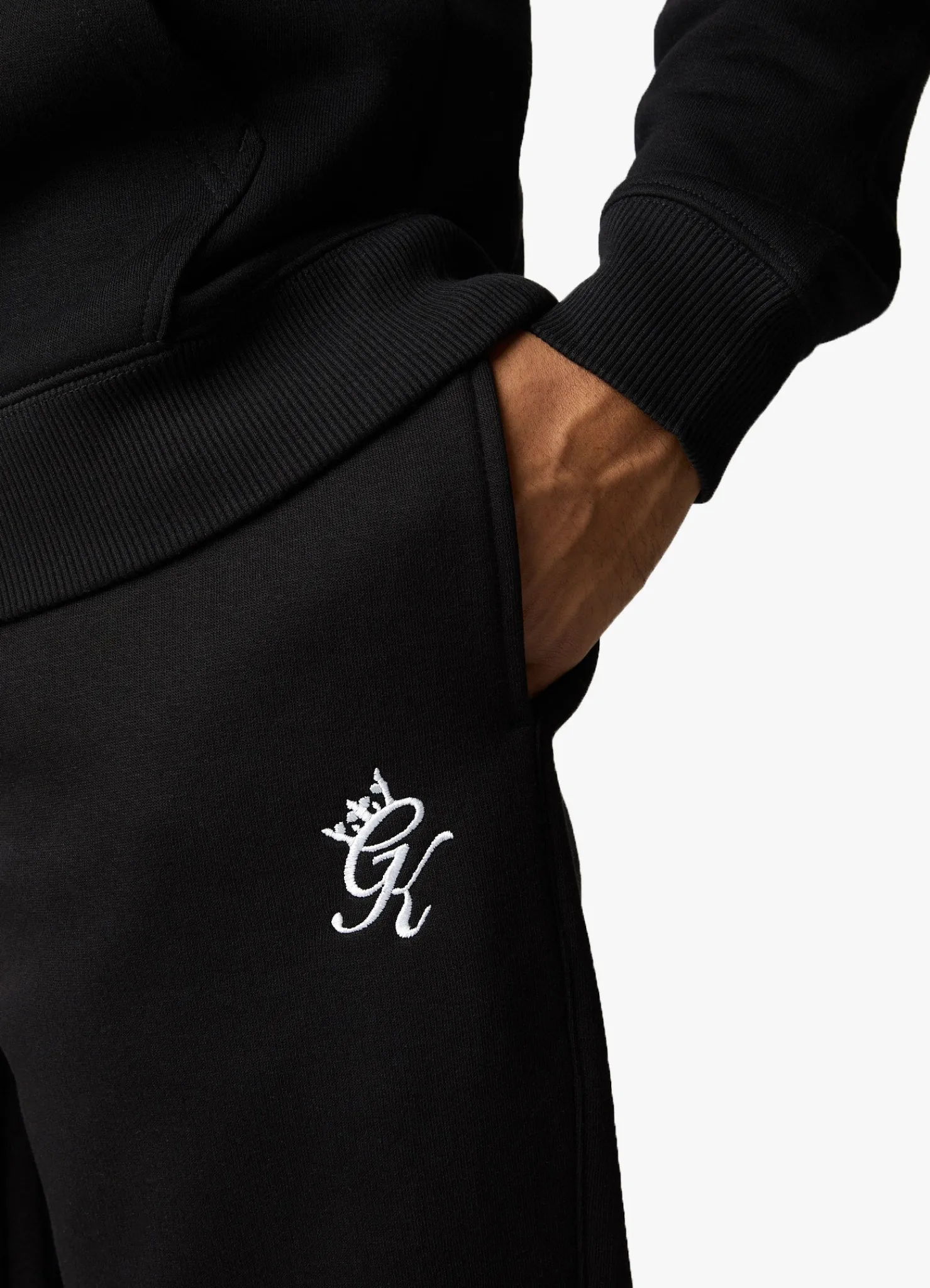 Tracksuits<Gym King Fundamental Fleece Hood Tracksuit Black