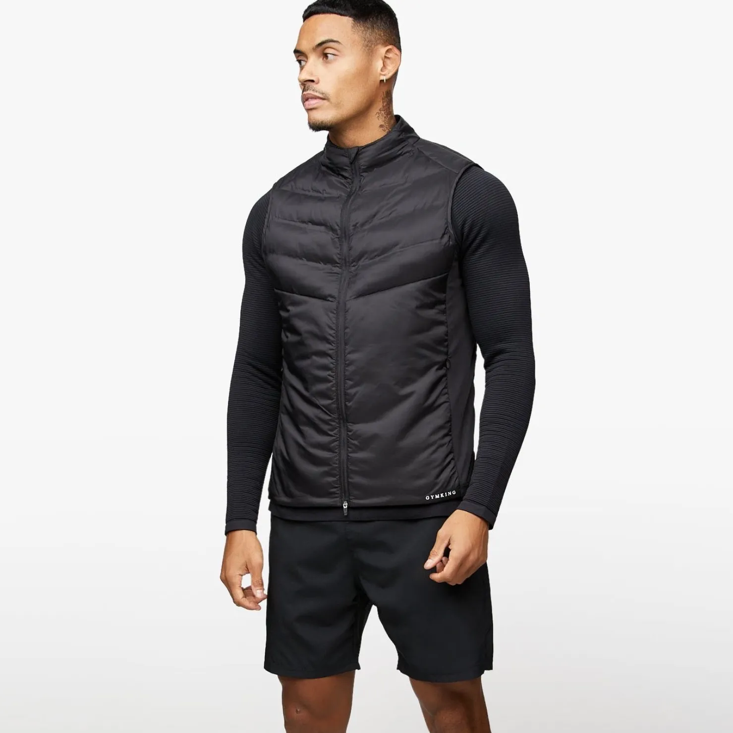 Gymwear<Gym King Fundamental Gilet Black