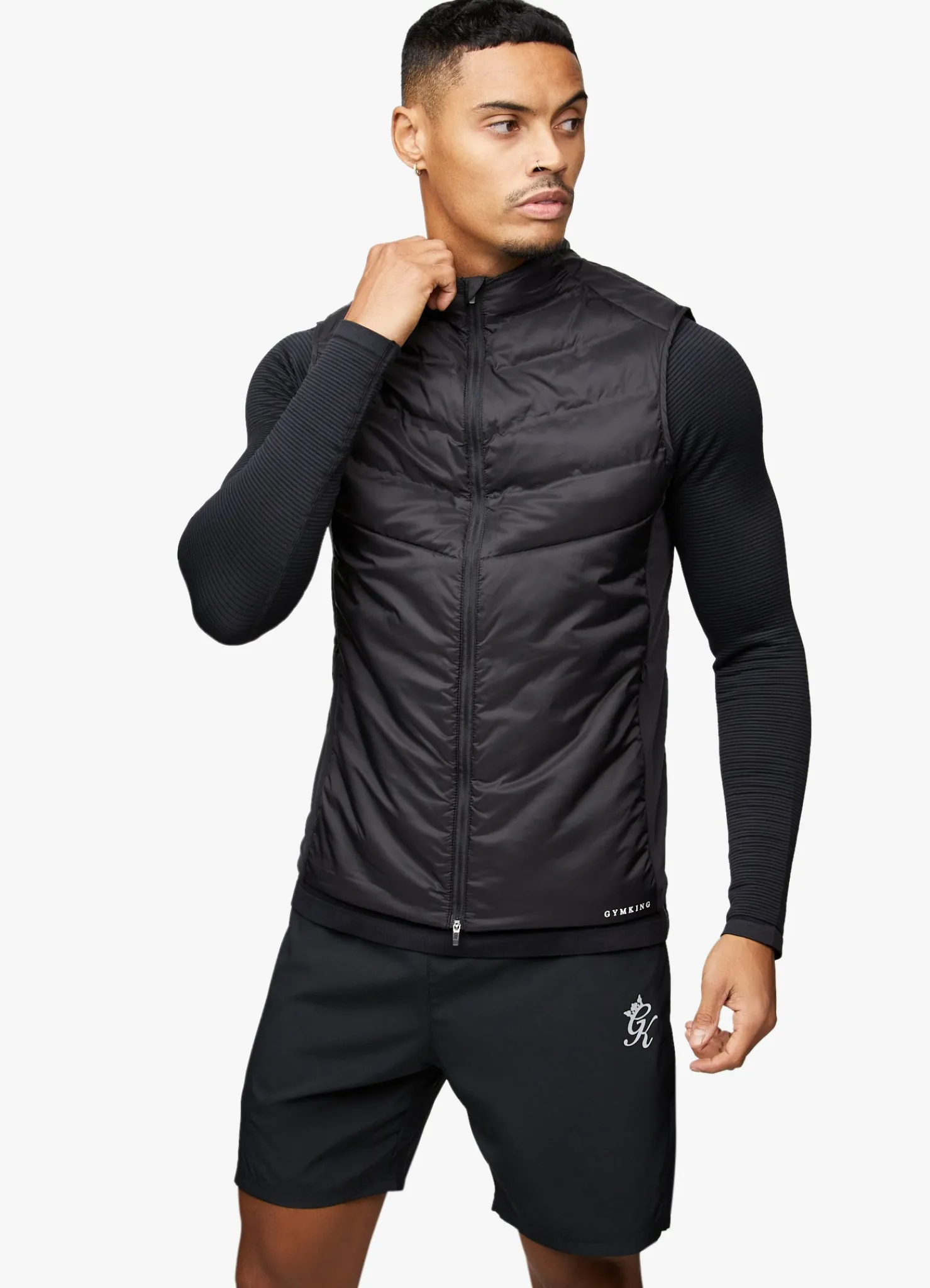 Gymwear<Gym King Fundamental Gilet Black