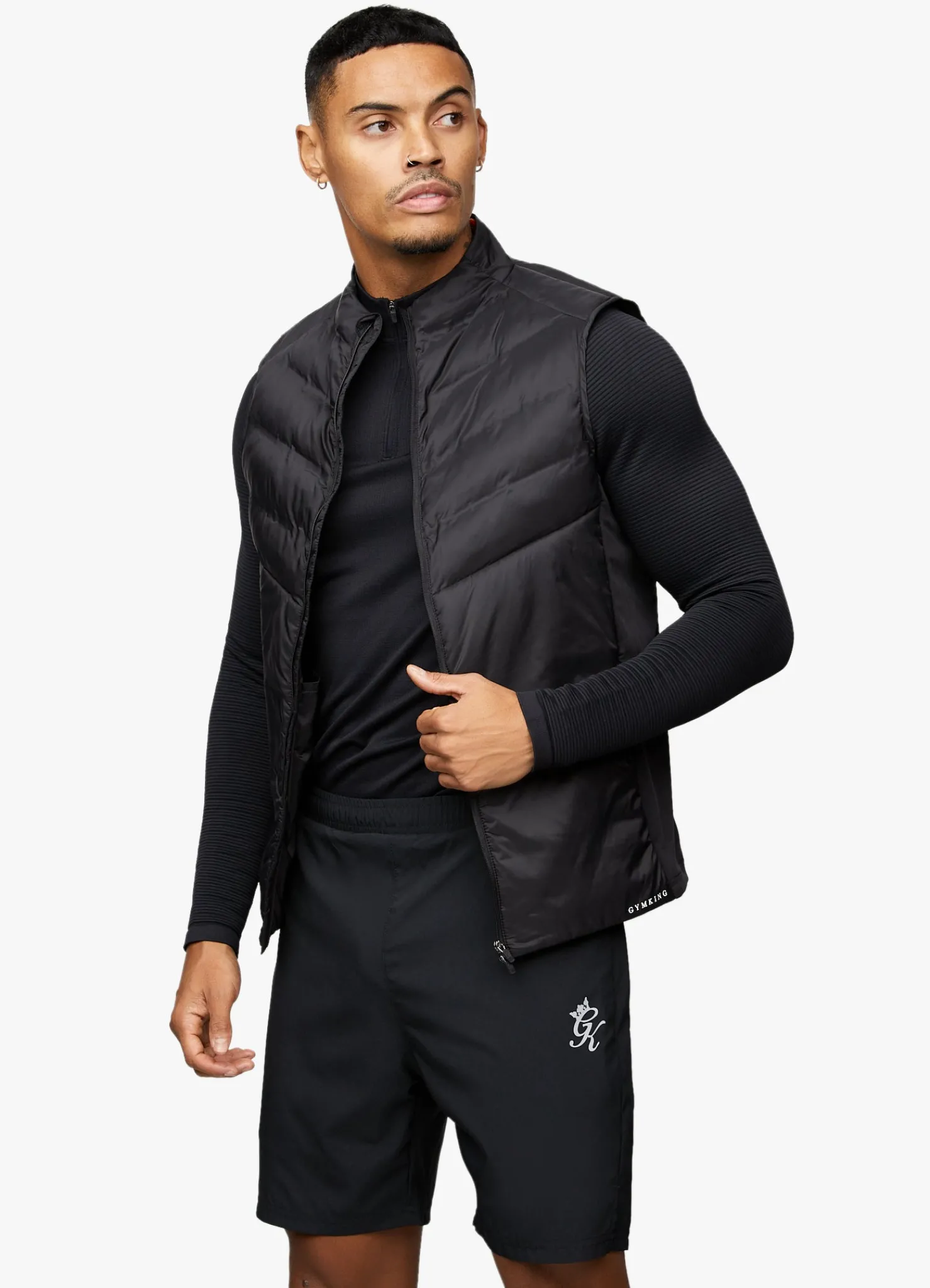 Gymwear<Gym King Fundamental Gilet Black