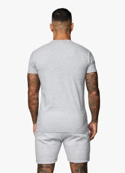 T-Shirts<Gym King Fundamental Jersey Tee Grey Marl