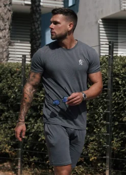 T-Shirts<Gym King Fundamental Jersey Tee Dark Grey