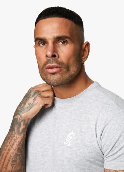 Twin Sets<Gym King Fundamental Jersey Tee Grey Marl