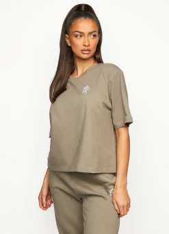 Tops & T-Shirts<Gym King Fundamental Jersey Tee Soft Khaki
