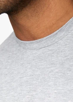 Twin Sets<Gym King Fundamental Jersey Tee Grey Marl