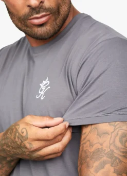 T-Shirts<Gym King Fundamental Jersey Tee Dark Grey