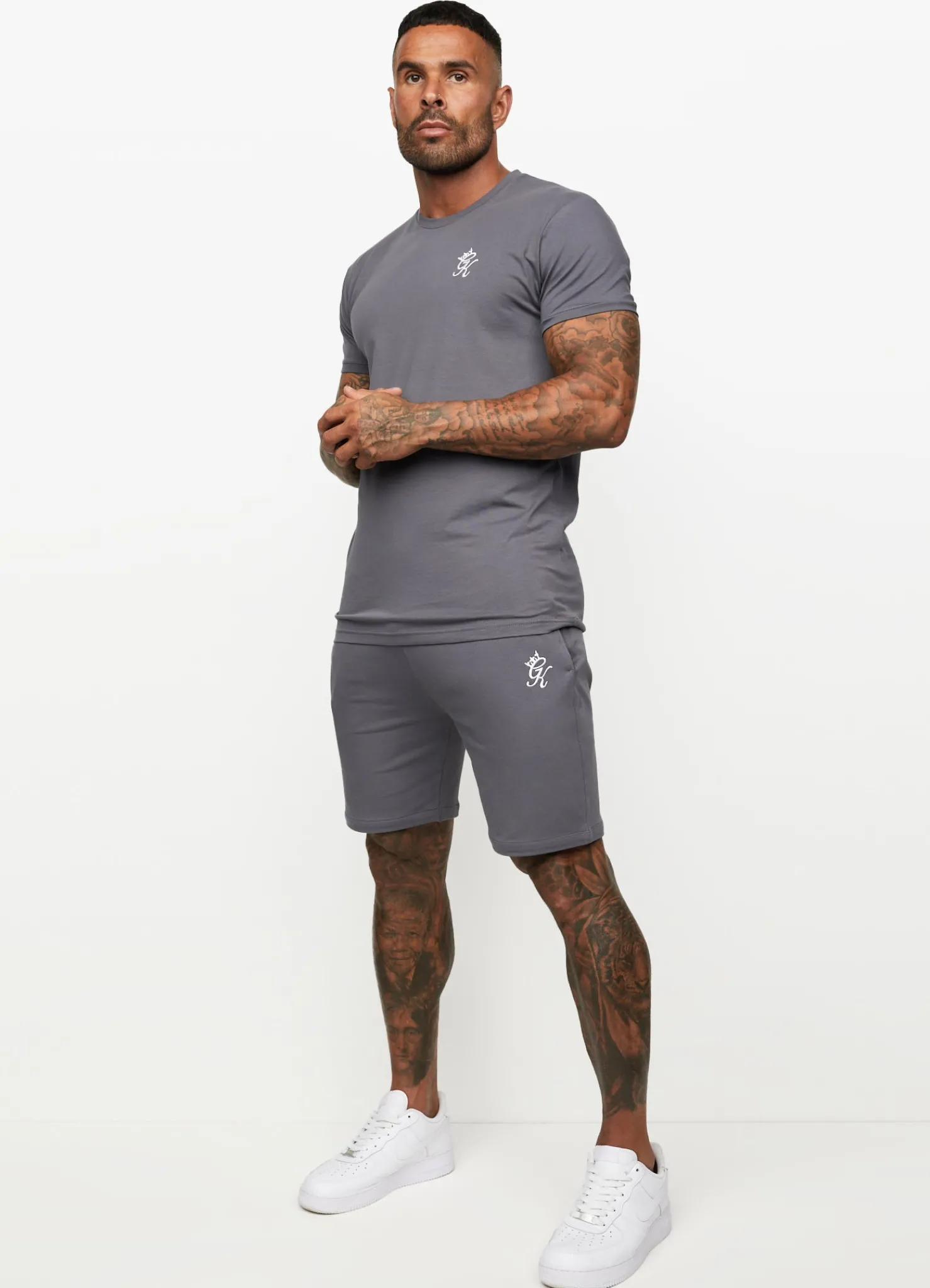 T-Shirts<Gym King Fundamental Jersey Tee Dark Grey